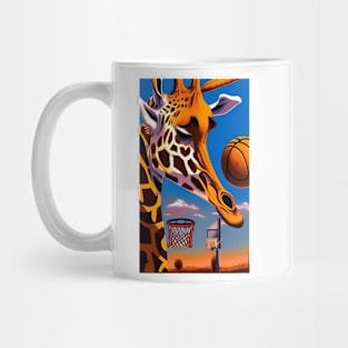 Giraffe And Basketball Mug